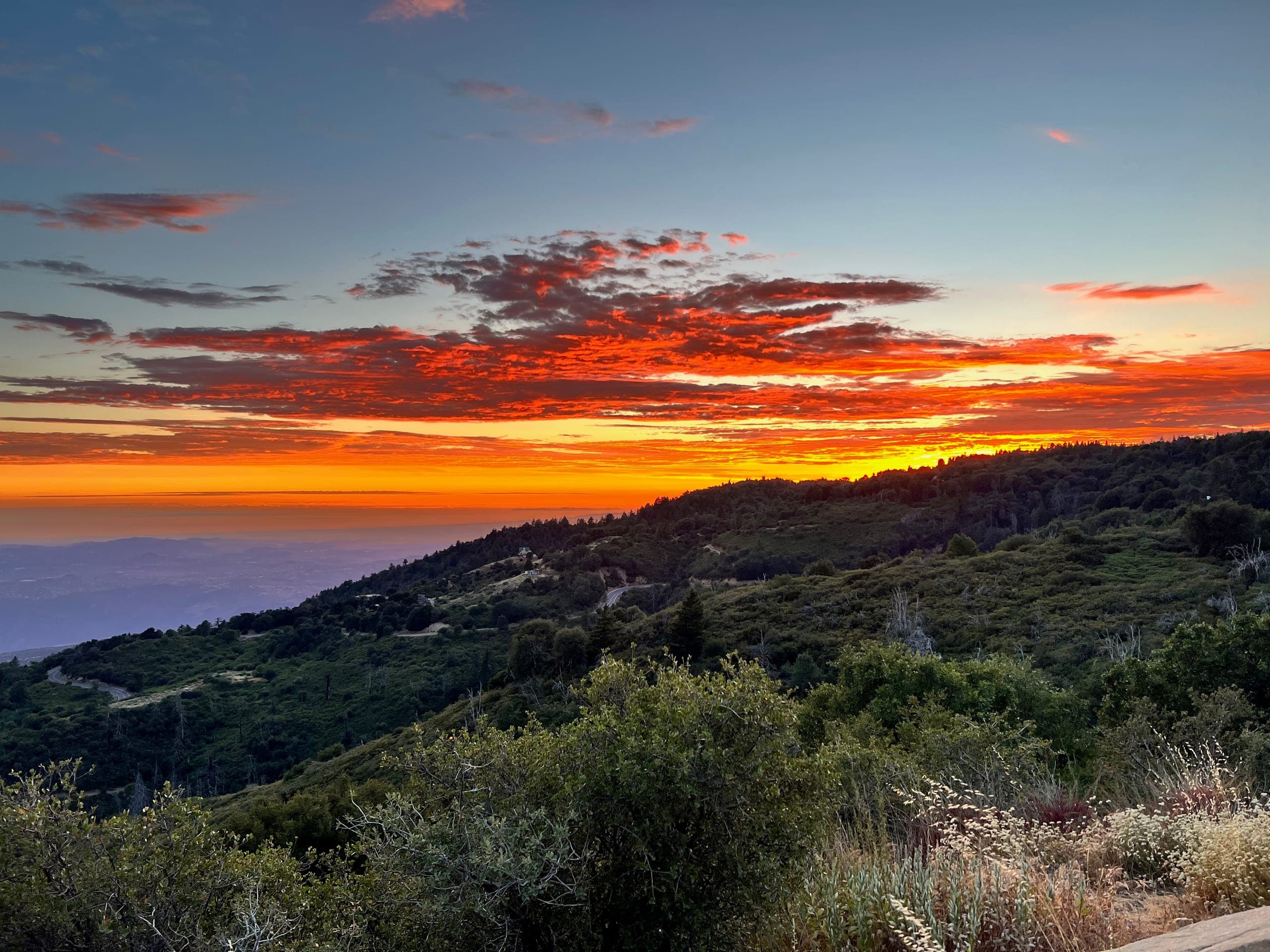 View from Palomar Mountain looking west over the valley below.